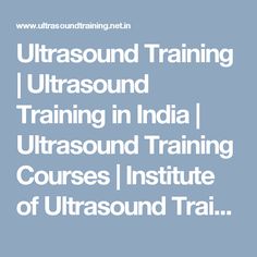 Ultrasound Training Program India